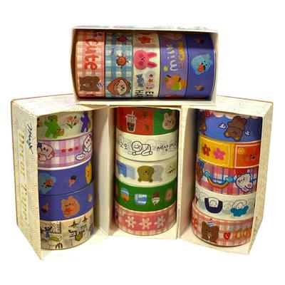 Maxx Washi Tape Tp-6 Desenli Bant 5'Li Set