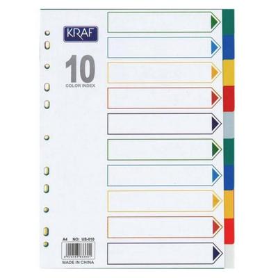 Kraf Plastik Seperatör 10 Renk