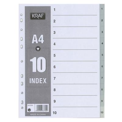 Kraf Plastik Seperatör 1-10 Rakam