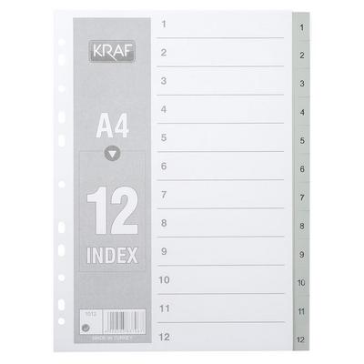 Kraf Plastik Seperatör 1-12 Rakam