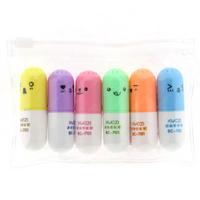 Kapsül Mini Fosforlu Kalem 6'Lı Set