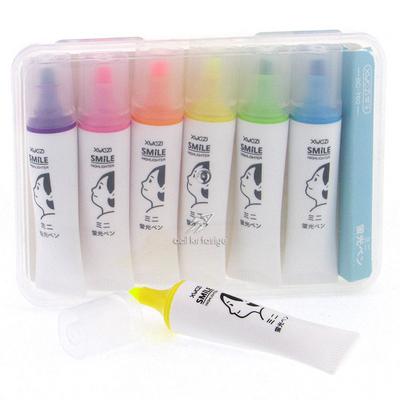 Maxx Bc-760 Mini Fosforlu Kalem Seti 6'Lı Set Smile