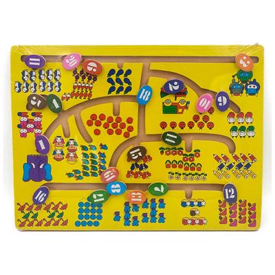 Hmh-168T Ahşap Sayılar Labirent Oyunu