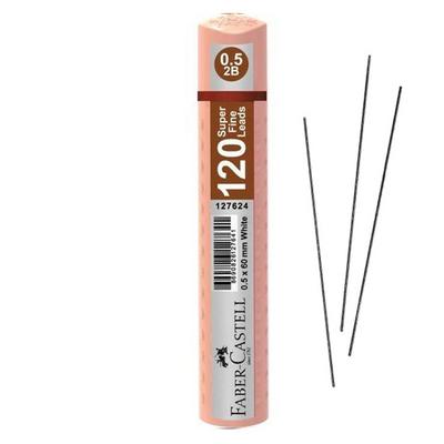 Faber-Castell 120'Li Kalem Ucu Super Fine Min 60Mm 2B 0,5 Pastel Turuncu Tüp