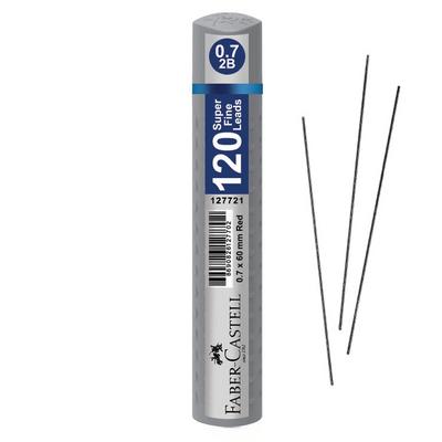 Faber-Castell 120'Li Kalem Ucu Super Fine Min 60Mm 2B 0,7 Gümüş Tüp