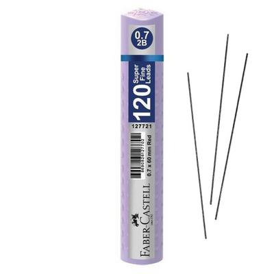 Faber-Castell 120'Li Kalem Ucu Super Fine Min 60Mm 2B 0,7 Pastel Mor Tüp