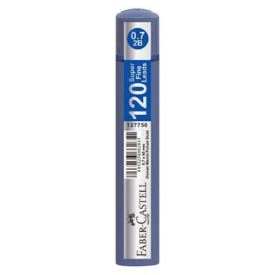 Faber-Castell 120'Li Kalem Ucu Super Fine Min 60Mm 2B 0,7 Soft Duman Mavisi