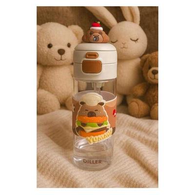 Vagon Life Diller D2551 Tritan Matara 600Ml Kahverengi