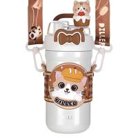 Vagon Life Diller D9391 Çelik Termos Matara 490Ml Kedi Desenli