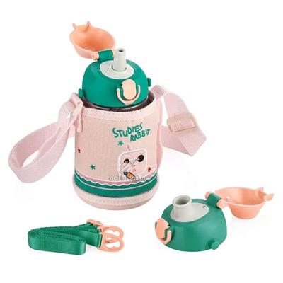 Uzspace 2011 Tritan Matara 480Ml Kılıflı Yedek Kapaklı Turuncu