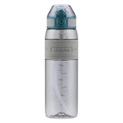 Uzspace 4106 Silikon Gövde Tritan Pipetli Matara 700Ml Grey
