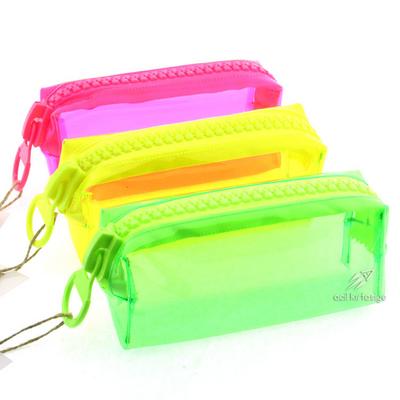 Unicus 911 Big Zip Neon Şeffaf Kalem Çantası