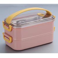 Vagon Life Vgn363 Çelik Hazneli Lunch Box Beslenme Kabı Somon