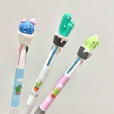 Kaktüs Tükenmez Kalem 3 Renk 1 Kalemde