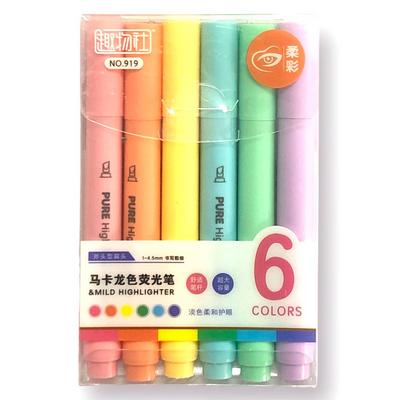 Maxx Pure 919 Fosforlu Kalem Seti Pastel Renkler 6'Lı Set