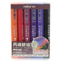 Chosch Cs-H809 Fırça Uçlu Akrilik Poster Markörü 6'Lı Set