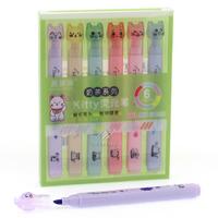 Maxx Ch-519 Mini Fosforlu Kalem Seti 6'Lı Set Kitty