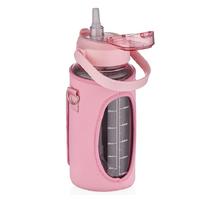 Vagon Life Vgn2115 Pipetli Kılıflı 1500Ml Plastik Matara Pembe