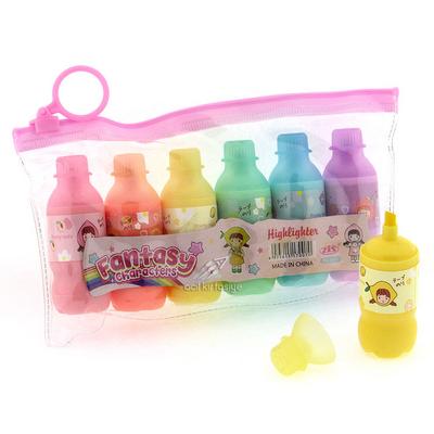 Maxx Mx-3675 Mini Fosforlu Kalem Seti 6'Lı Set Şişe Şekilli