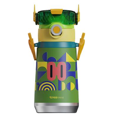 Cocosmile Cs-0001 Robot Straw Çelik Termos Matara 500Ml Green