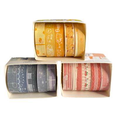 Hand Joy Dekoratif Renkli Desenli Bant Washi Tape 5'Li