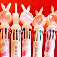 Mikro 9006 Tükenmez Kalem 10 Renk Tek Kalemde Tavşan