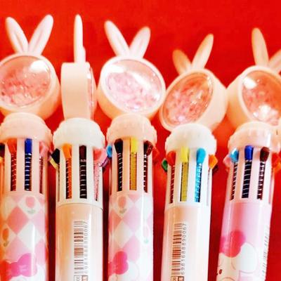 Mikro 9006 Tükenmez Kalem 10 Renk Tek Kalemde Tavşan