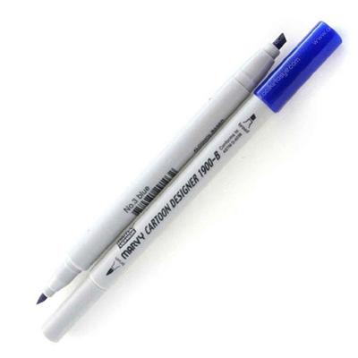 Marvy 1900-B Cartoon Designer Marker 3 Blue