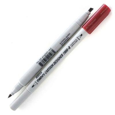 Marvy 1900-B Cartoon Designer Marker 28 English Red