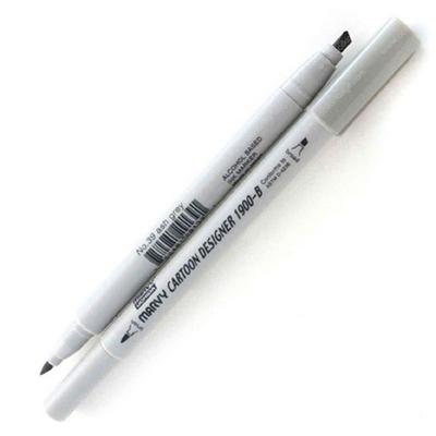 Marvy 1900-B Cartoon Designer Marker 39 Ash Grey