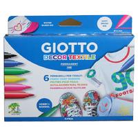 Giotto Decor Textile Tekstil Kumaş Kalemi 6'Lı