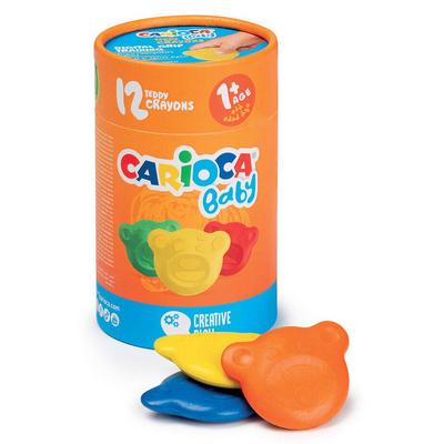 Carioca Baby Teddy Crayons Ayıcık Mum Boya 12'Li