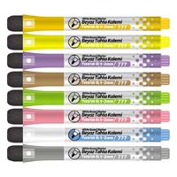 Kraf 777 Mıknatıslı Ve Silgili Doldurulabilir Tahta Kalemi 8'Li Set