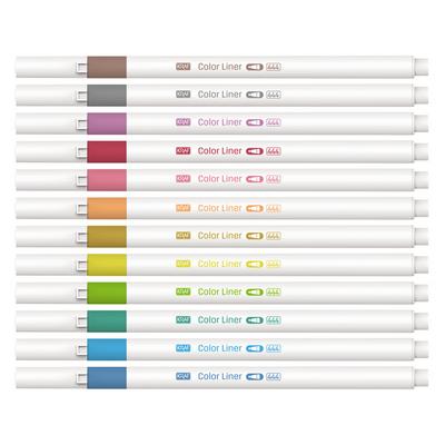 Kraf 444 Color Liner Fineliner Keçeli Kalem Seti 12 Renk