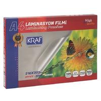 Kraf Pvc Laminasyon Filmi A4 Parlak 125 Mikron 100'Lü Paket