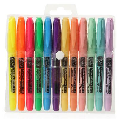 Kraf 340&345 Kalem Tipi Fosforlu Kalem 12'Li Set