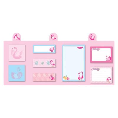 Kraf 2222-Fl Yapışkanlı Not Kağıdı Seti Flamingo 8X20