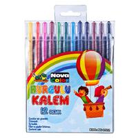 Nova Color Çevirmeli Mum Boya 12 Renk