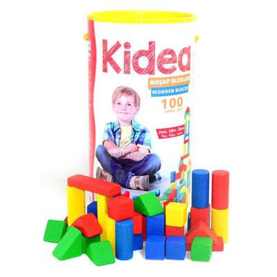 Kidea 1004 Ahşap Bloklar 100 Parça