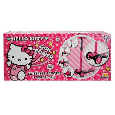 Sunman Hello Kitty 3 Tekerlekli Twistable Scooter