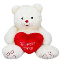 Sunman 1516 Oturan Peluş Ayı Kalpli 70Cm