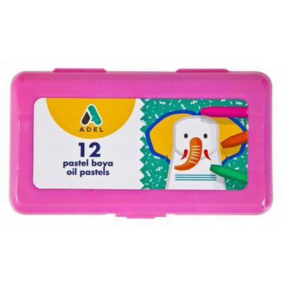 Adel Pastel Boya Plastik Kutu 12 Renk