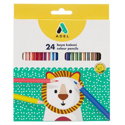 Adel Kuru Boya Karton Kutuda Tam Boy 24 Renk