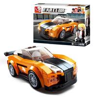 Sluban Car Club B0633b Turuncu Spor Araba 140 Parça