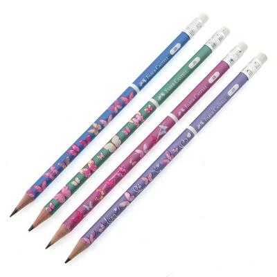 Faber-Castell Silgili Kurşun Kalem 2B Kelebek (Adet)
