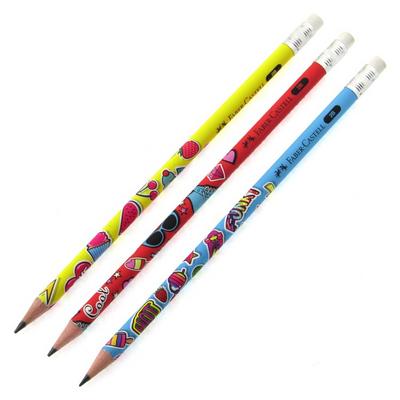 Faber-Castell Silgili Kurşun Kalem 2B Popart (Adet)