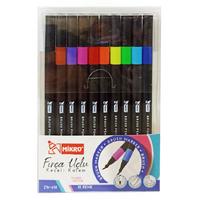 Mikro Zw-610 Fırça Uçlu Keçeli Kalem 10'Lu Set