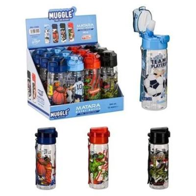 Mikro Muggle Mu-1508 Bubbles Plastik Matara 500Ml Erkek Modelleri (Adet)