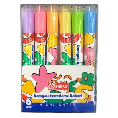 Mikro Mk-614 Damgalı İşaretleme Kalemi 6'Lı Set
