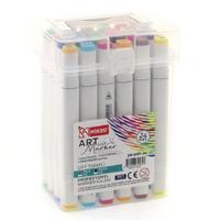 Mikro Art Marker Çift Taraflı Marker Kalem Seti 24'Lü